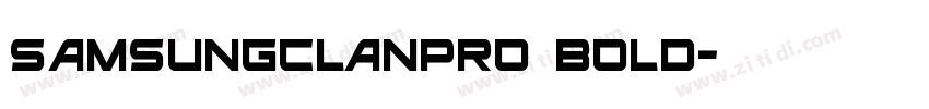 SamsungClanPro Bold字体转换